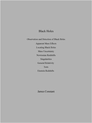 cover image of Black Holes
